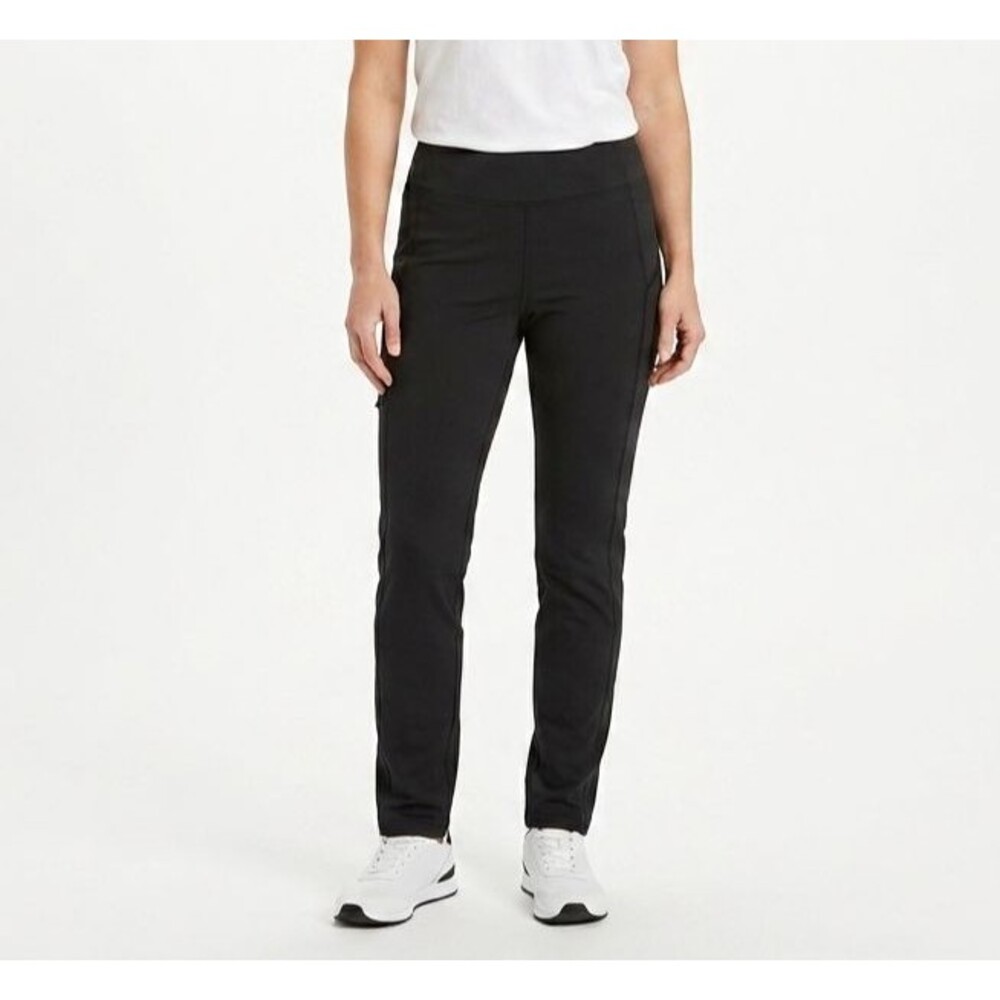 Duluth Trading Co NOGA Classic Slim Leg Pants Womens Small 31 Black Stretch